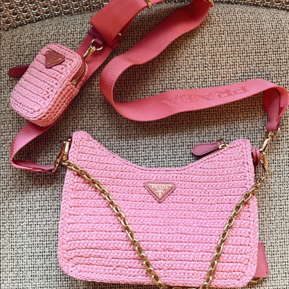 Prada Re-Edition 2005 raffia bag